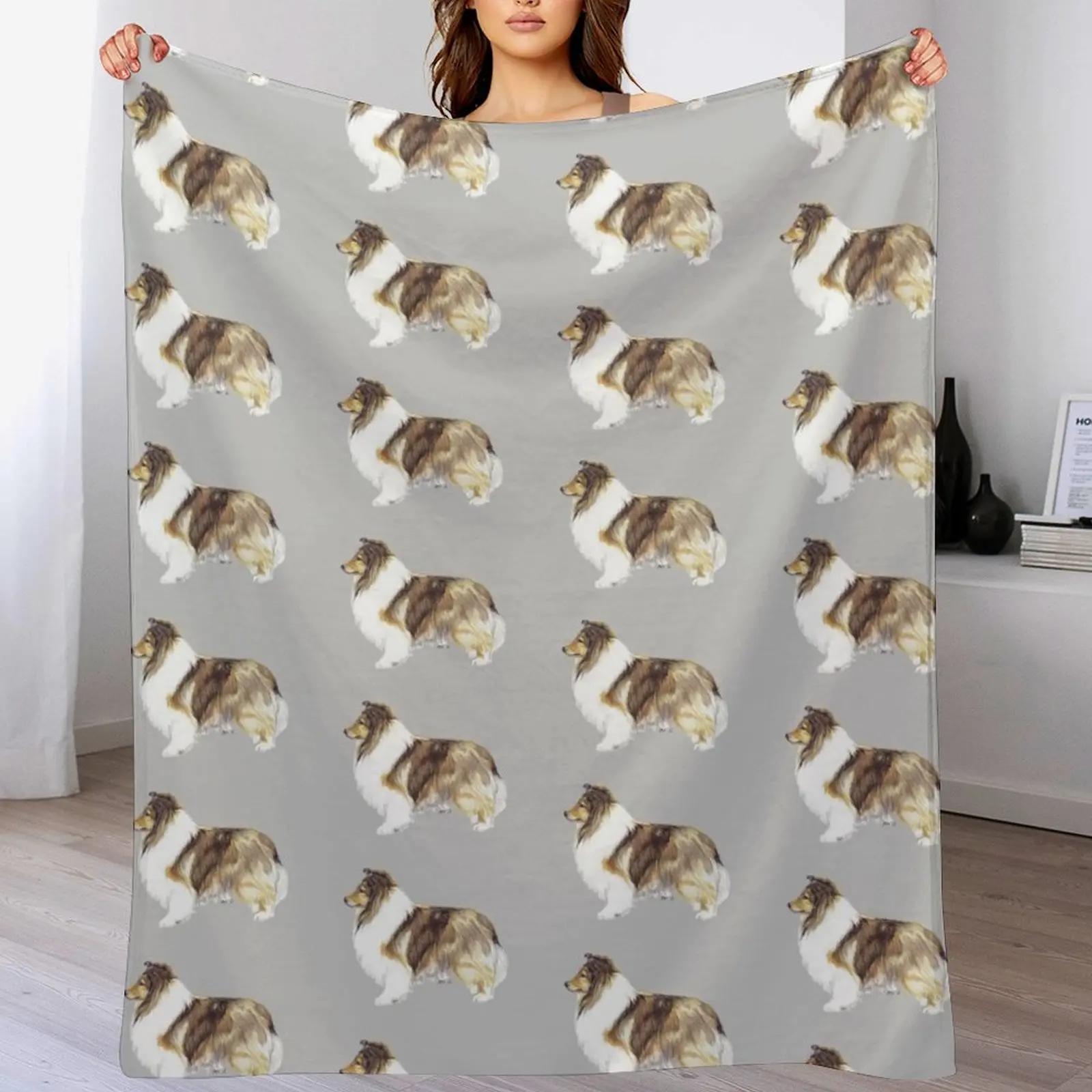 

Shetland Sheepdog Breed Show Stack Stand Throw Blanket Fluffy Cozy Throw Blanket for Home Decor 102x76cm(40x30in)