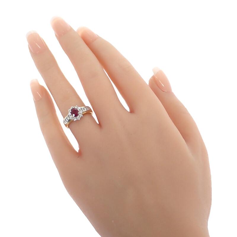 No Brand  #12(JP Size) Ring K18 Yellow gold/Pt900Platinum Women
