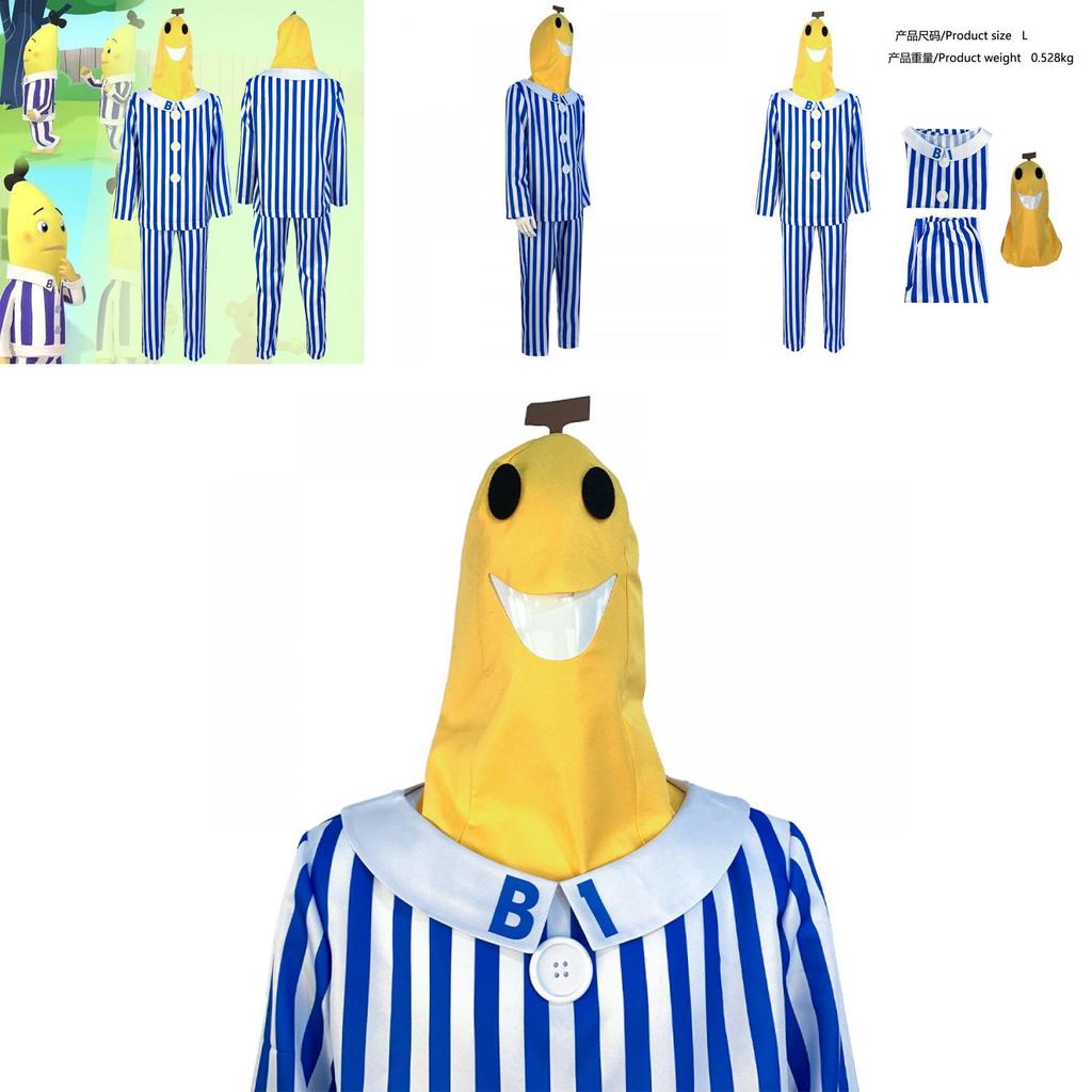 Halloweenský Cosplay Kostým pro Dospělé Unisex Pyžamo Banánový Muž Pro Hry Animaci Role Play A Divadelní Představení