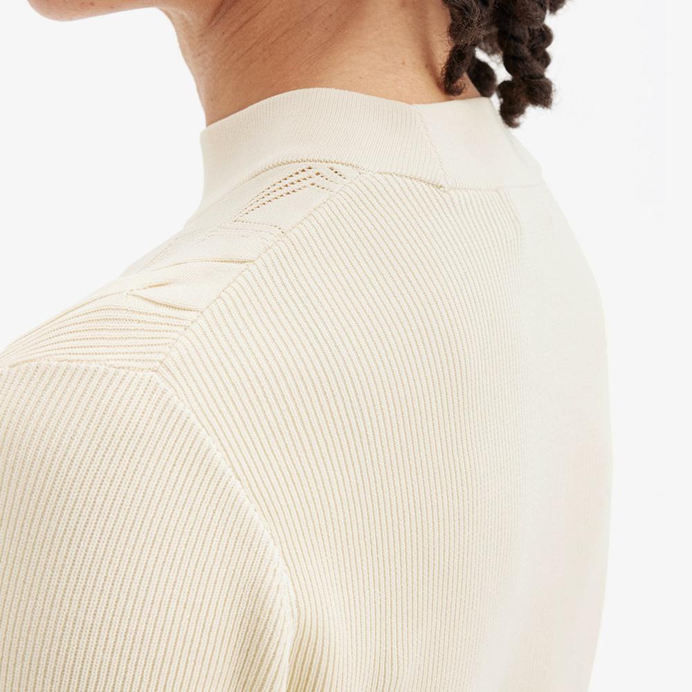 FRED PERRY [Womens] Textured Knit Top - Oatmeal Afpf2519118-691
