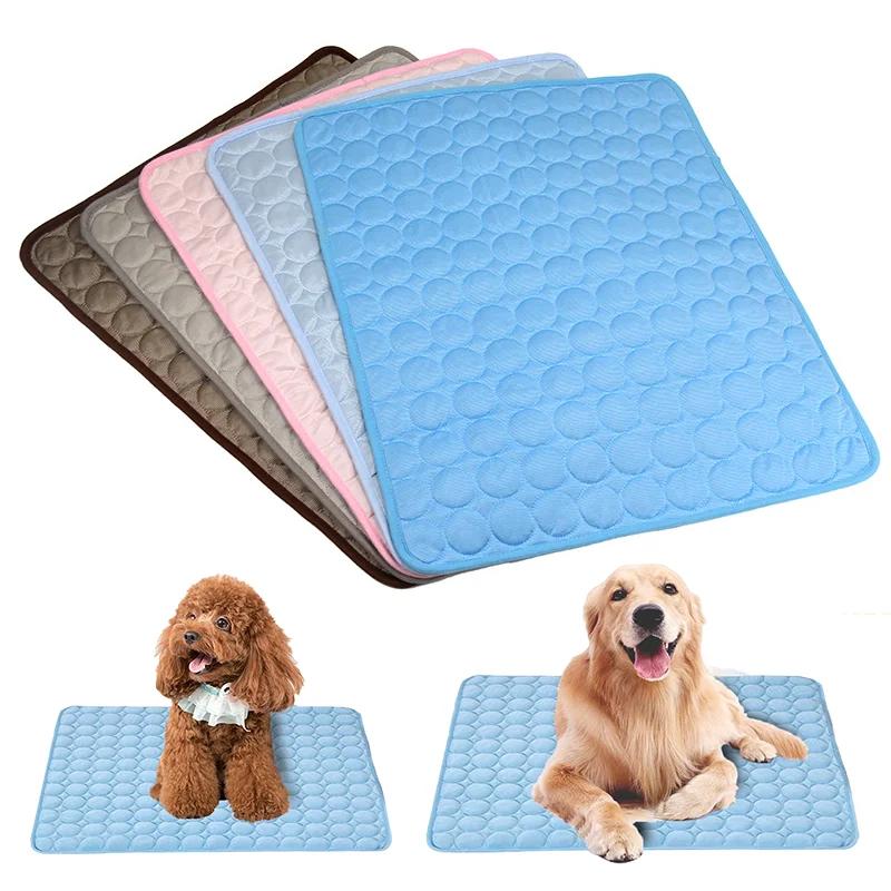 Pet Mat Summer Cooling Dog Pad For Dogs Cat Blanket Sofa Breathable Pet Bed Mat Washable Self Cooling Cat Ice Pad Pet Supplies