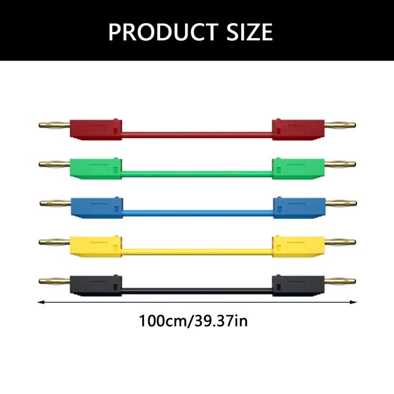 2mm Banana Plugs  Test Cord 24K Gold Plate Connector High Conductivity for Electronic Testing & Measurement Instrument