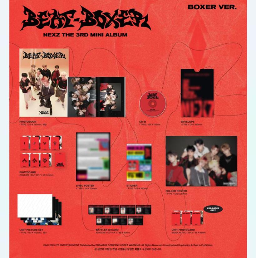 [Pre-order] NEXZ Mini 3rd Album “Beat-Boxer” Standard Edition – Random 1 of 2 or 2 Set