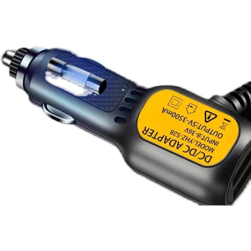 Connecting Cable Mobile Phone Navigation Driving Recorder Cigarette Lighter