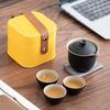 Portable Ceramic Kung Fu Tea Set for Camping