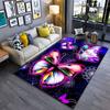 Lebendige Schmetterlinge strahlende kosmische Schönheit Teppich Yoga Wohnzimmer Zimmerdekoration Kinder Krabbeldecke Fußmatte Bereichsteppich