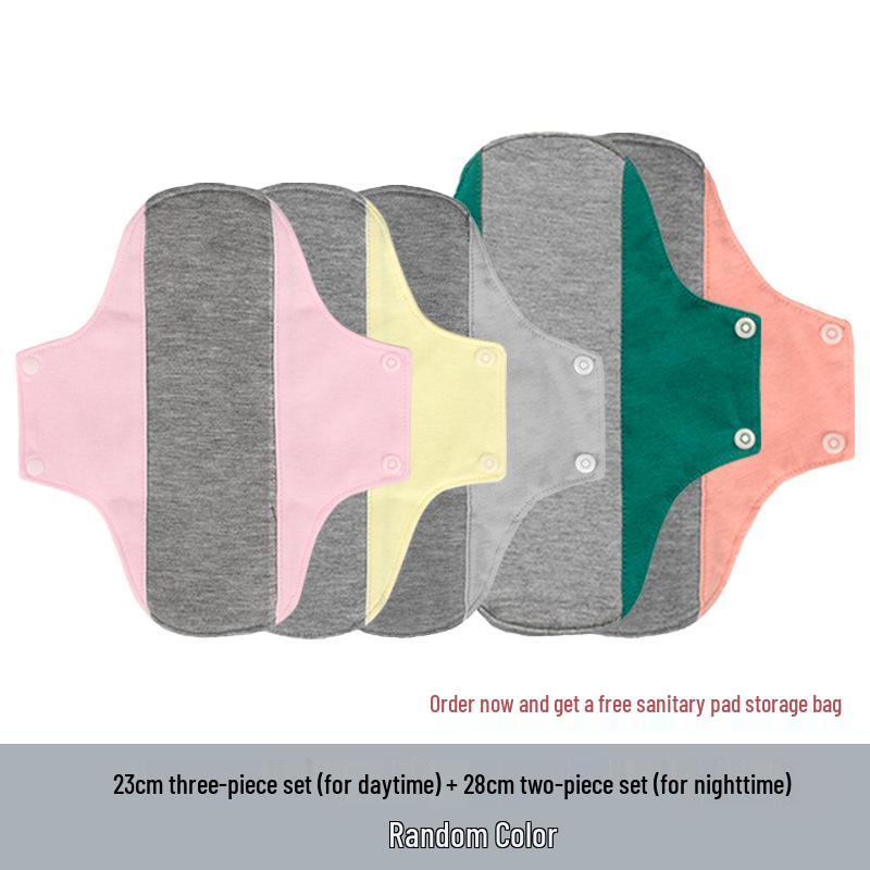 Graphene Cotton Sanitary Pads - Waterproof, Leak-Proof, Washable with One-Way Moisture Guide