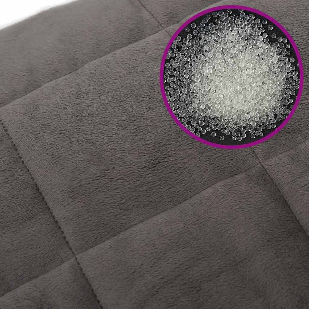 vidaXL Gewichtsdecke mit Bezug Grau 150x200 cm 11 kg Stoff