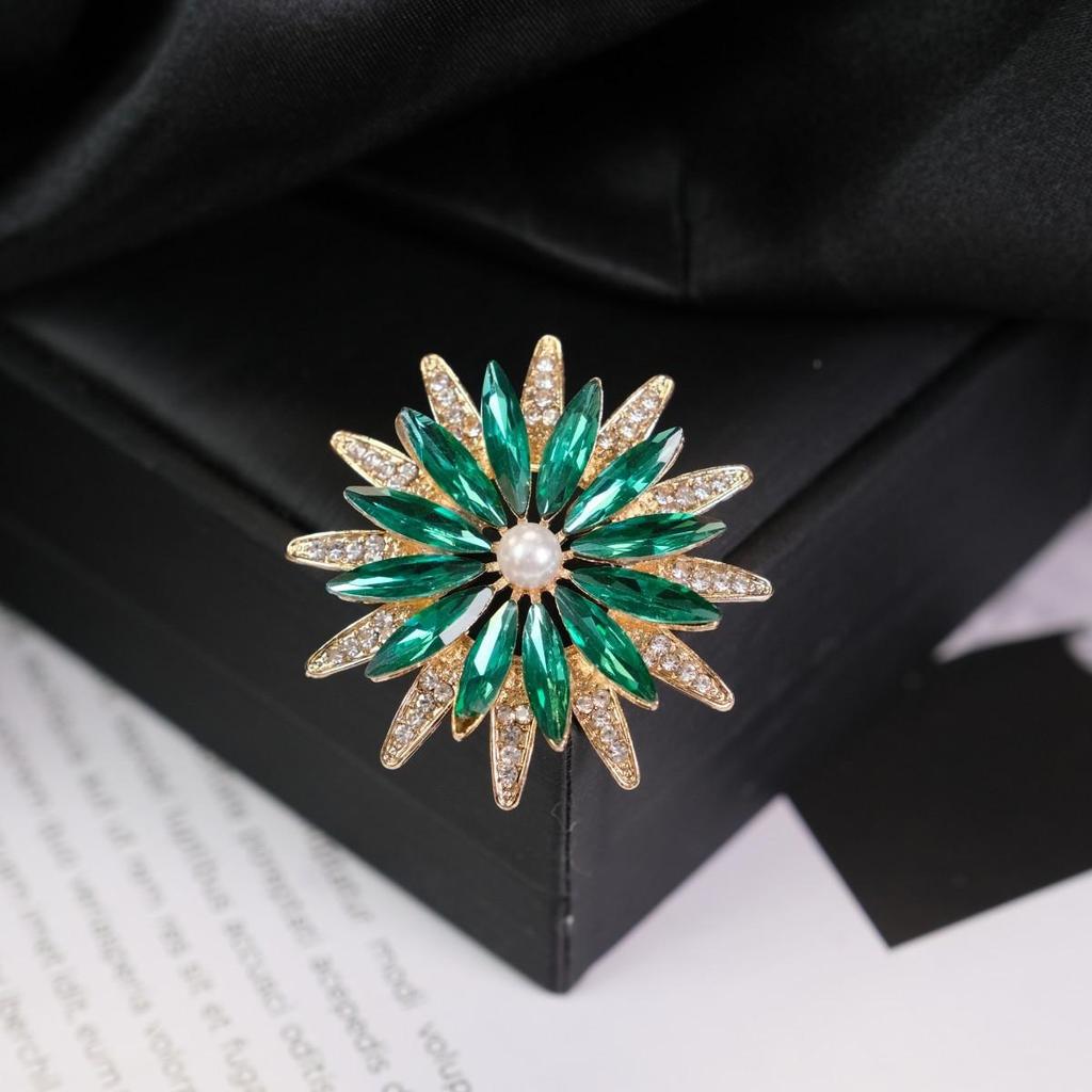 Bunte Retro Damen Korsagenbrosche - Elegante Anstecknadel im europäischen Stil