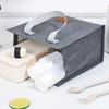 Sac à lunch isolé en tissu cationique grande capacité en aluminium étanche pour organisateur de glacière à déjeuner