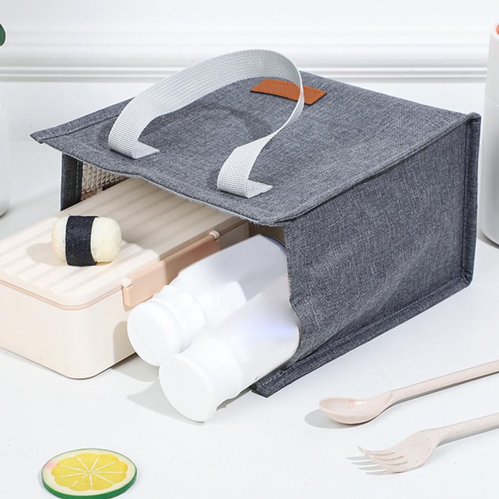 Sac à lunch isolé en tissu cationique grande capacité en aluminium étanche pour organisateur de glacière à déjeuner