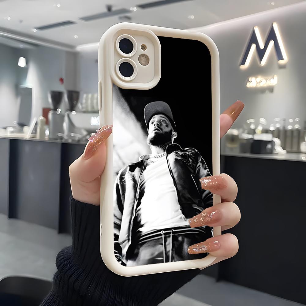 Rapper JC REYES Phone Case For IPhone Air 17 Pro Max 16 E 15 14 Pro Max 13 12 11 Mini Plus Soft Silicone White Cover