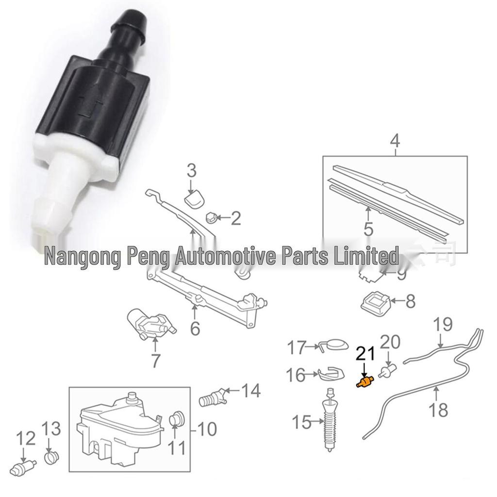 One-Way Wiper Spray Valve 85321-26020 for Toyota/Lexus