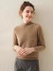 Women's Cashmere Half-High Neck Loose Knit Shirt - Soft Warm Style for Autumn/Winter