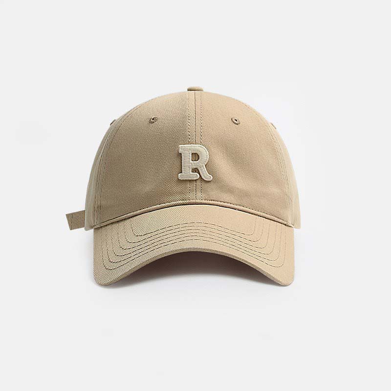 Vintage Letter Embroidered Baseball Cap Trendy Peaked Hat Outdoor Sun Protection Cap For Men And Women