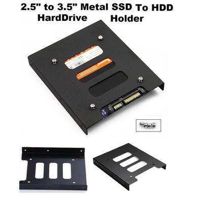 2.5" Naar 3.5" Ssd Hdd Metalen Adapter Montagebeugel Harde Schijf Houder Voor Pc