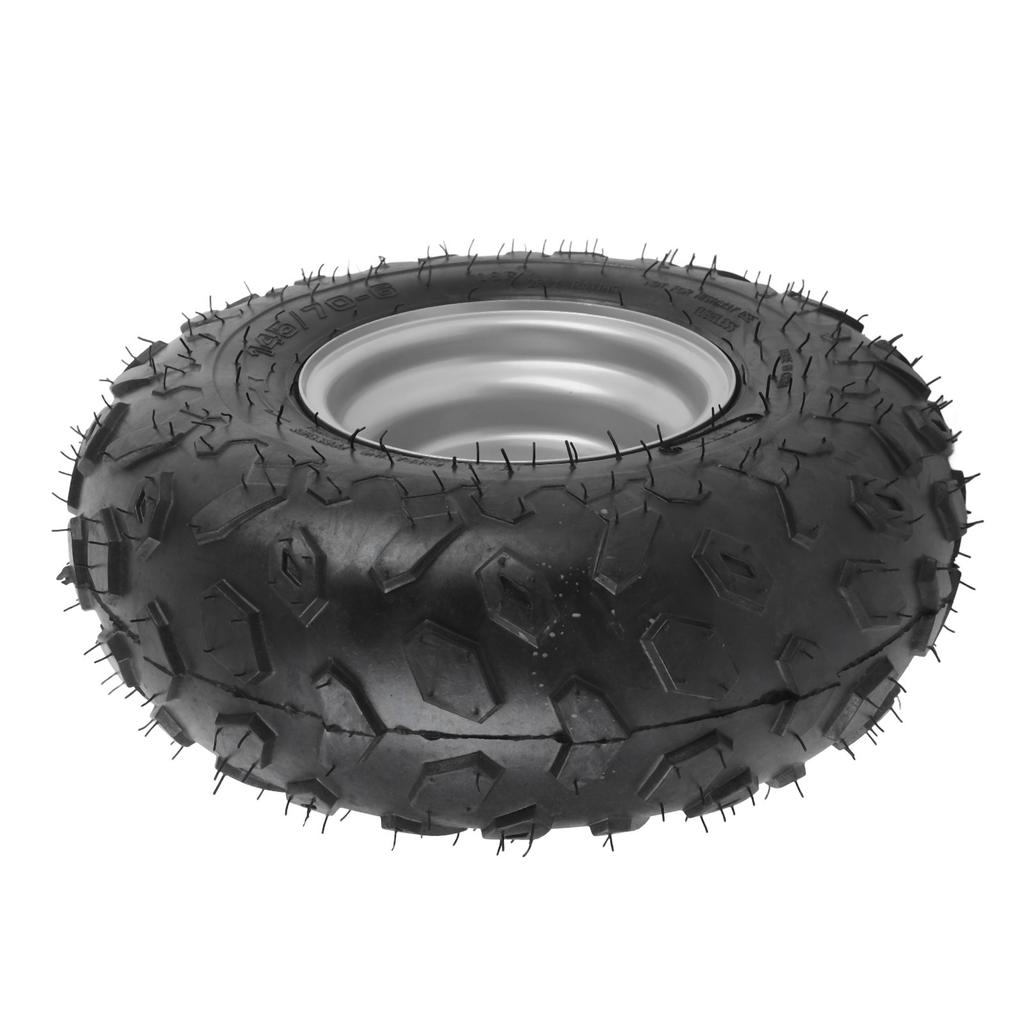 145 70 6 145x70 6 Tire Aluminum Alloy Tubeless Tyre for Mini Bike ATV Quad Off Road Go Kart Golf Cart