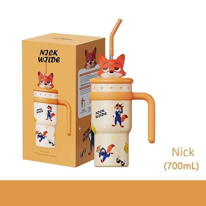British Dgkphellokitty Water Cup New Large-Capacity Thermos Cup Cold-Keeping Ice Cup Office Desktop Cup