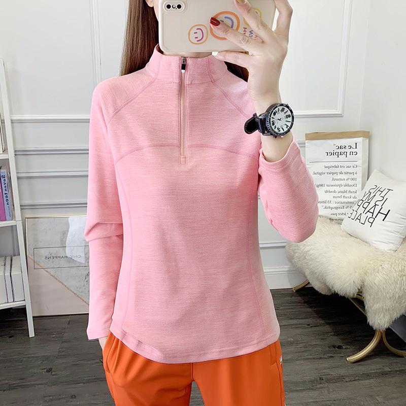 Women's Outdoor Fleece Jacket - Long Sleeve Base Layer for Hiking & Mountaineering