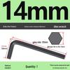 Medium Carbon L-type Hex Key Wrench, Hardened Steel, Black Oxide, 2mm-8mm