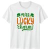 Miss Lucky Charm Unisexs TShirt St Patricks Day Holiday Gift For Her