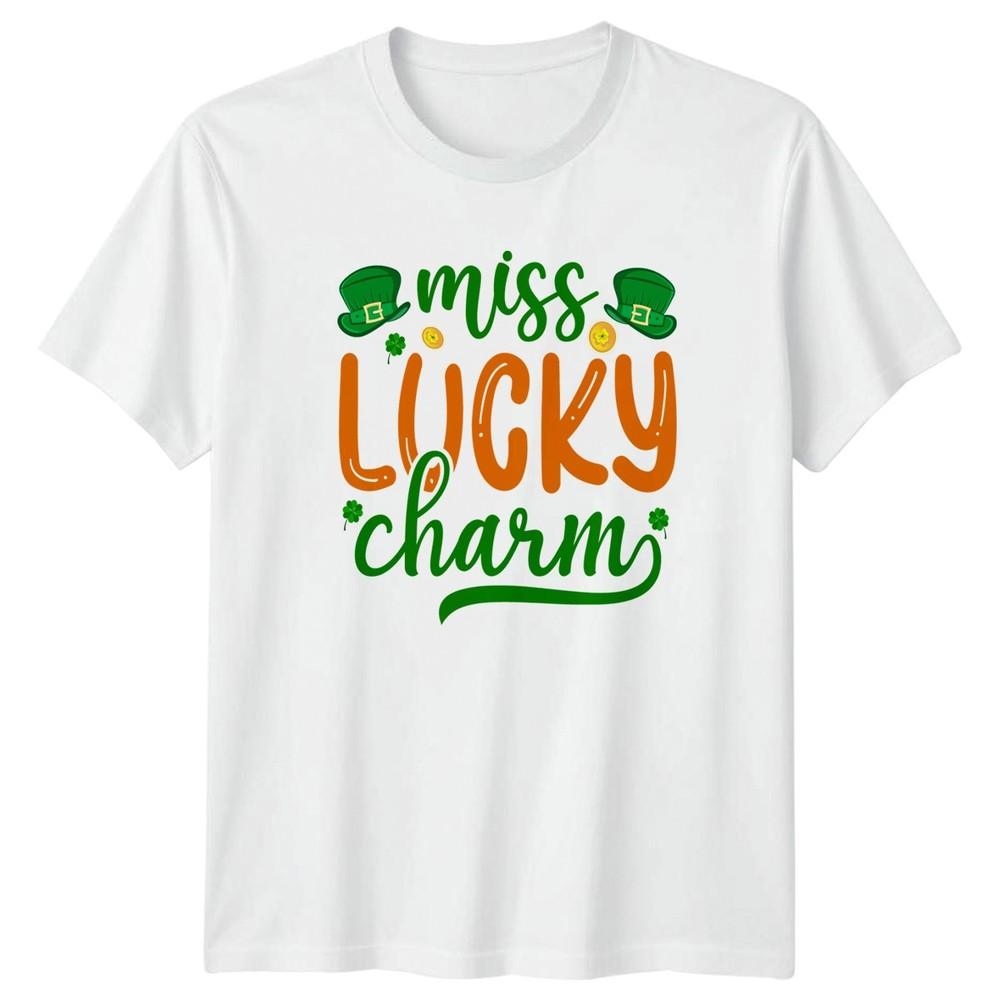 Miss Lucky Charm Unisexs TShirt St Patricks Day Holiday Gift For Her S