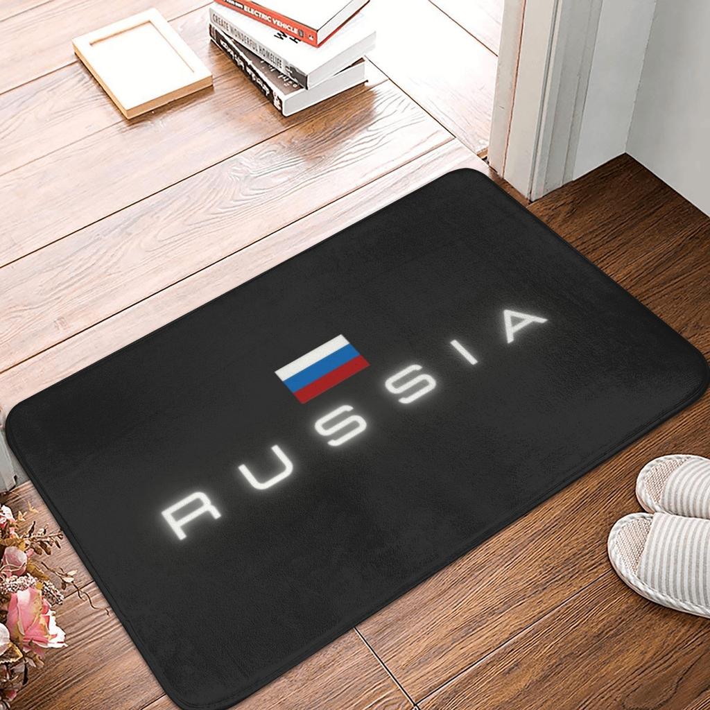 Coat of Arms of Russia Front Door Mat Anti-Slip Indoor Absorbent Russian Empire Doormat Garden Garage Entrance Rug Carpet