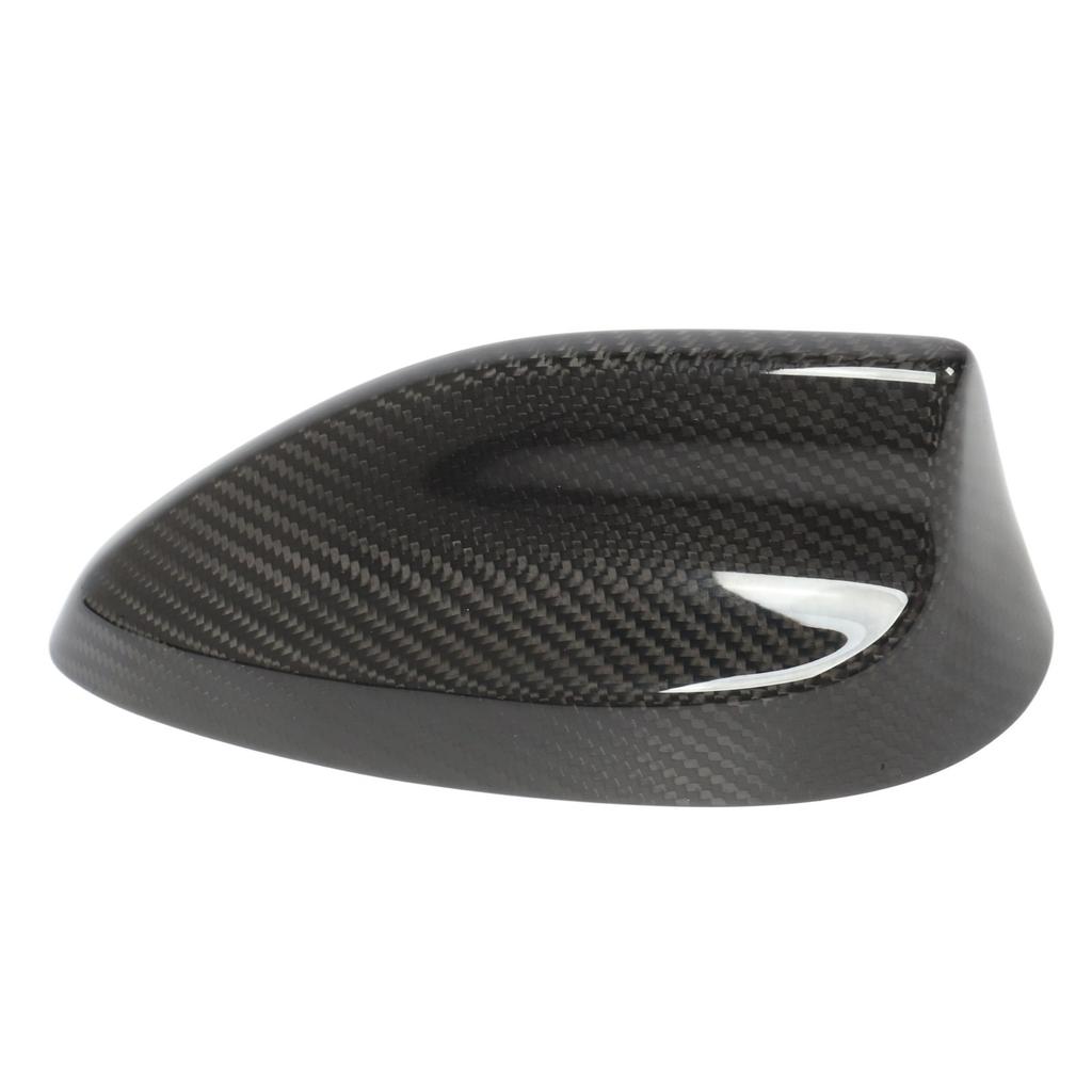 Haifischflossen-Dachantennenabdeckung Glänzende Kohlefaser Autoantennenschalenkappe für Mustang Mach?E 2021 und