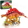 697 PCS Stegosaurus Building Blocks Educational Kids Toys Dinosaur Creative Model Toy Playset For Jurassic Birthday Gifts