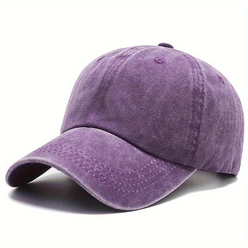 Menn Kvinner Unisex Baseballcaps Justerbar Ensfarget Fritidshatt Elastisk Stoff for Sport Sikker Snøring Pappahatt