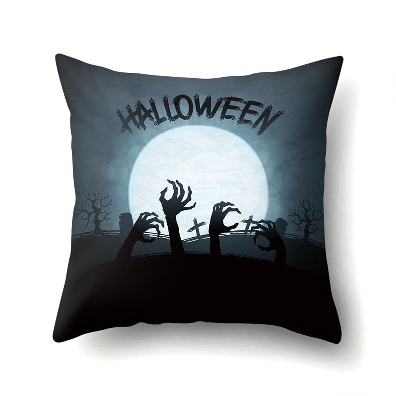 Halloween Pillowcase Car Waist Pillow Pumpkin Sofa Cushion Cover Office Home Living Room Pillowcase