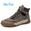 Italian Platform Men Genuine Leather Flat Designer Boots Outdoor Handmade Winter Short Plush Work Ankle Boot Luxury Walking Shoe