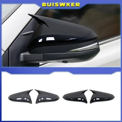Für Toyota Rav4 2014 2015 2016 2017 2018 2019 Auto Teile Rückspiegel Kappe Abdeckung Auto Spiegel Gehäuse Schalen Schwarz Kleben