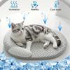 Letto Rinfrescante per Cani Estate Seta di Ghiaccio Tappetino per Gatti Ovale Nido per Animali Traspirante Dissipazione del Calore Tappetino Rinfrescante per Cani Gatti Piccoli Medi Grandi