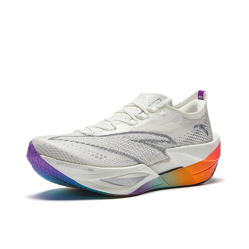 Anta C202 6.0 Pro Comfortable Fashion Non-Slip Wear-Resistant Low-Top Running Shoes Men Sneakers White Silver 112445571-8