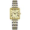 Vintage Roman Solid Stainless Steel Women'S Watch Exquisite Square Quartz Watch Women'S Waterproof Medieval Watch