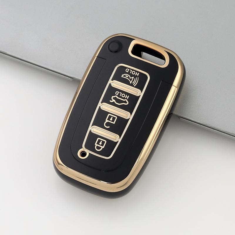 TPU Smart Remote Key Case Cover For Kia Forte Soul Rio Borrego Sorento Optima Hyundai I30 IX35 Sonata Genesis Equus Veloster