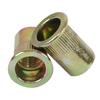 50 Pack Metric Flat Head Rivet Nut Zinc Plated Steel Ert Nutsert M10