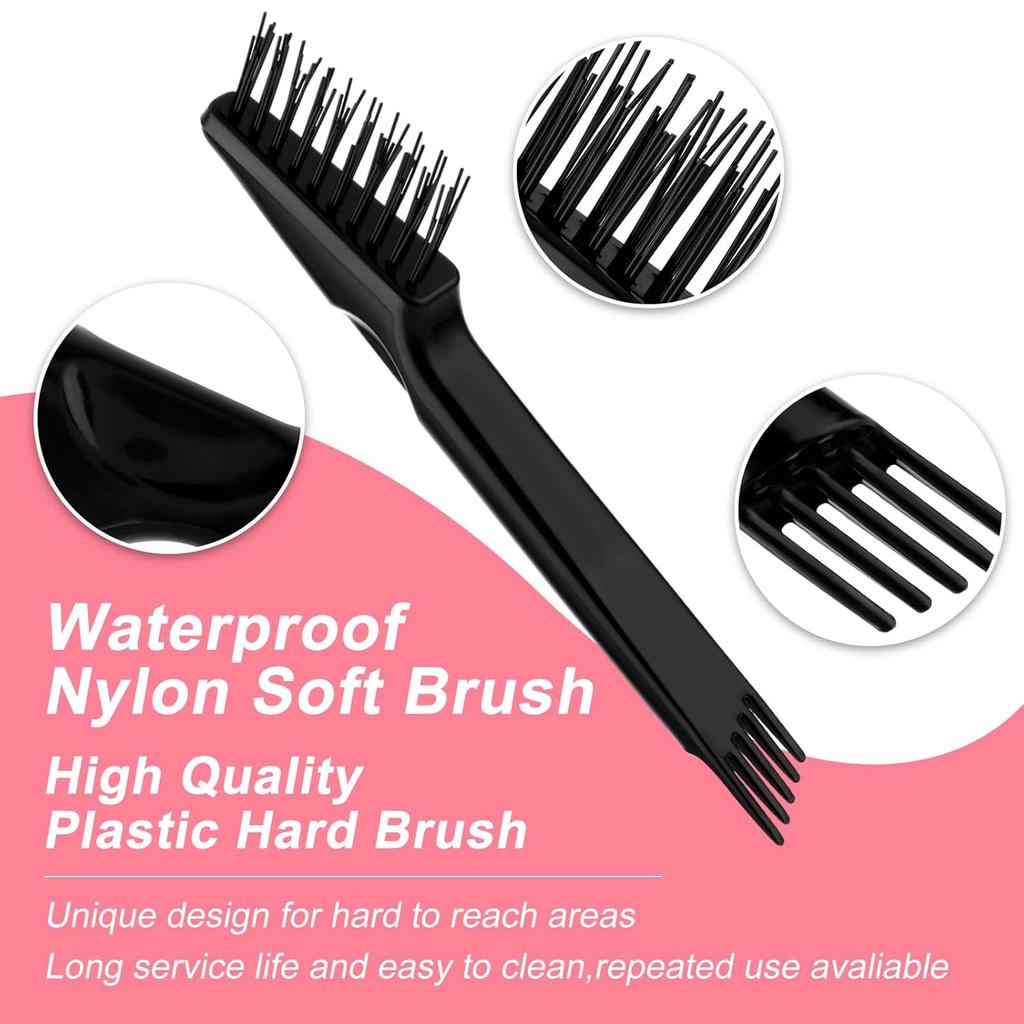 Hair Brush Cleaner and Remover Tool, 2 Pieces Hairbrush Cleaner Tool for Cleaning Combs, Cleaning Brush for Effective Hairbrush Clean, Beauty and
