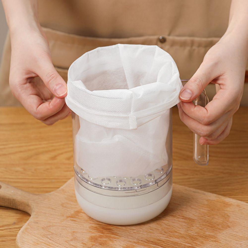 New Self-made Yogurt Filter Maker Rotary Draining Ultra-fine Mesh Coffee Filter Maker Reusable Whey Separator Greek- Yogurt