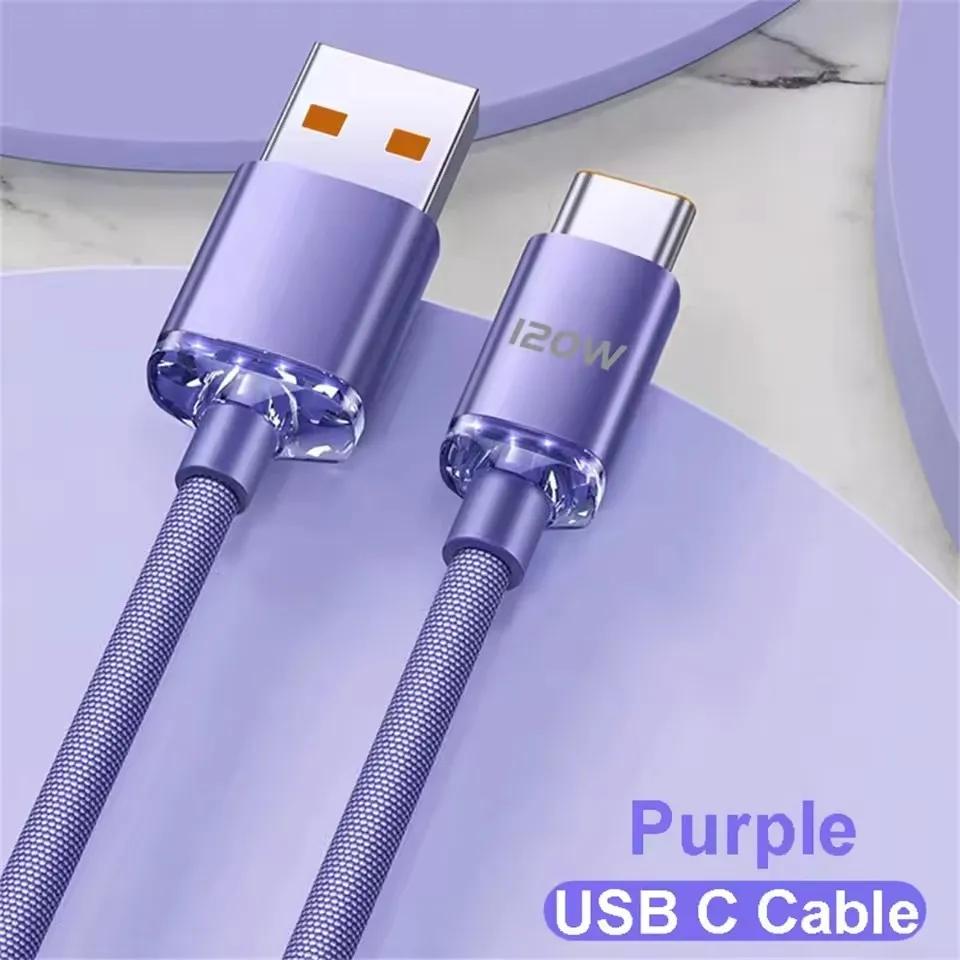 111W Cable Super Fast Charging Cable TypeC-C Cord Quick Charge Phone Data Cord USB A to Type C Cables For Xiaomi iPhone Samsung