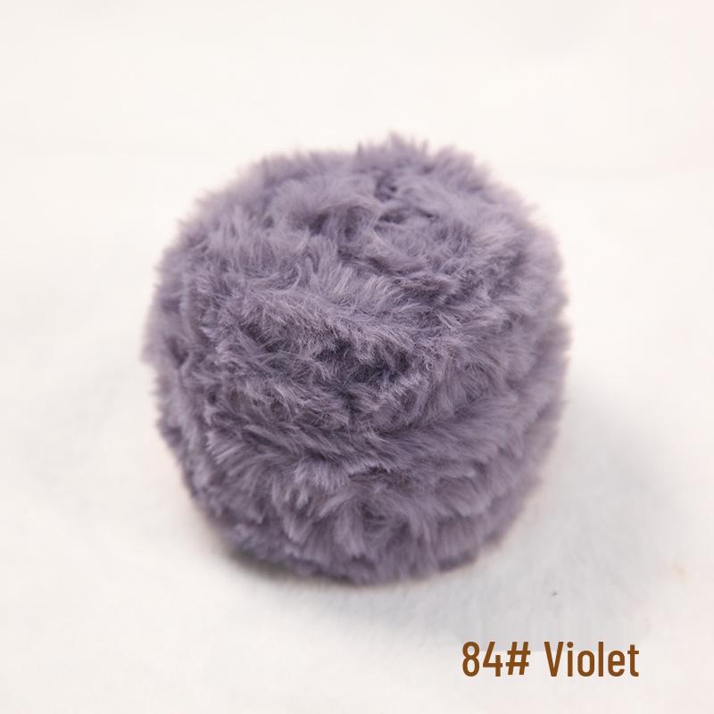 Gradient Dyed Faux Fur Hand-Spun Mink Velvet Yarn – Perfect for DIY Chunky Scarves and Hats
