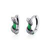 1PAIR Earrings men's high-end sense trend ruffian handsome snake single  cold wind boys earrings