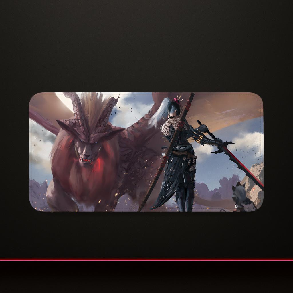 Ghost Blade Wlop Mouse Pad Play Matlarge Xxl90x40cmx5mmstitch Desk Matsgaming Accessoriespc Parts