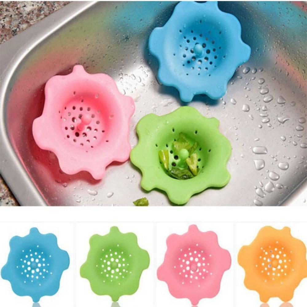 Creative Silicone Kitchen Sink Strainer Filter Round Shape Sewer Drain Cover Stopper