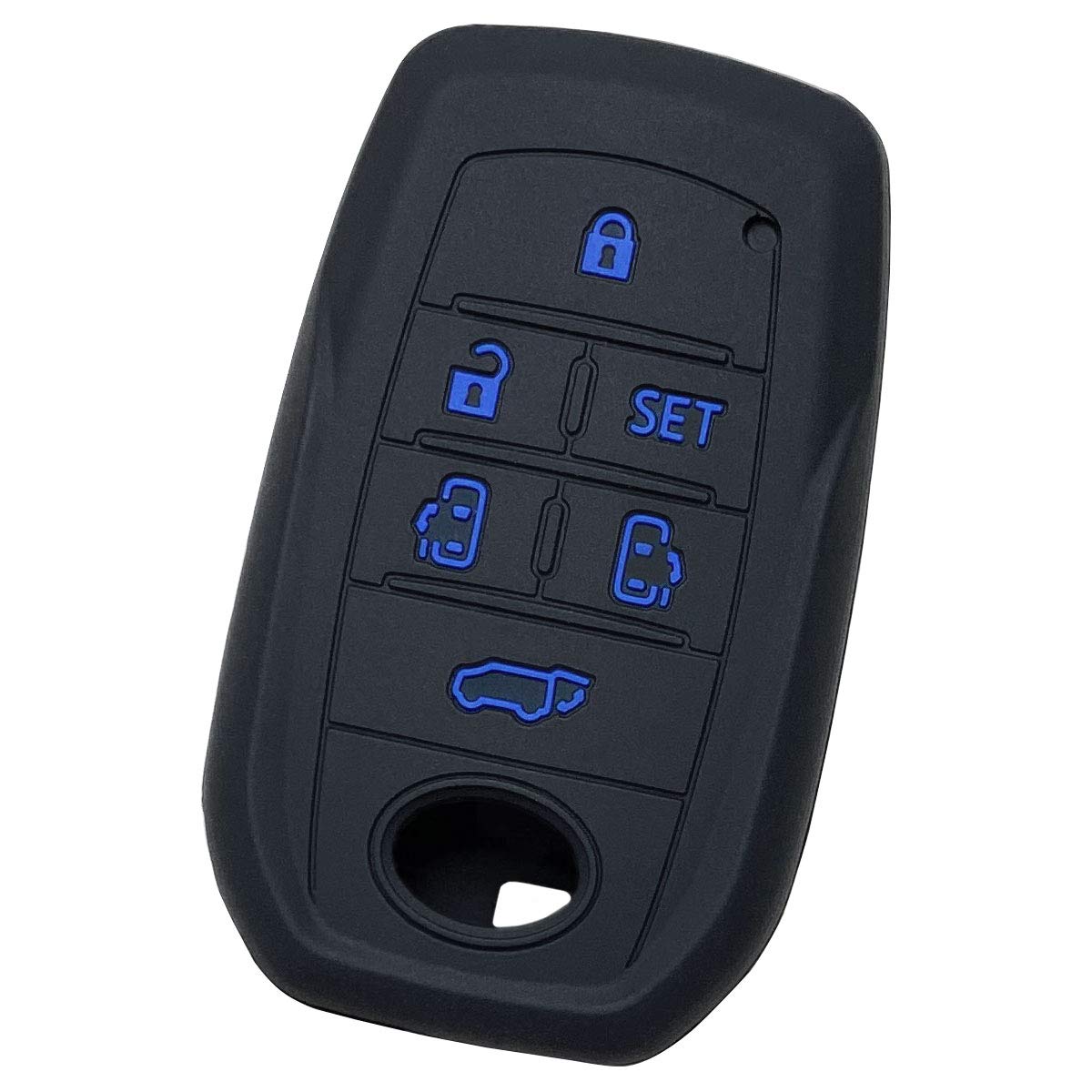 

[IKT] Smart key silicone cover for Toyota vehicles Black Blue/Alphard/Vellfire/For синий