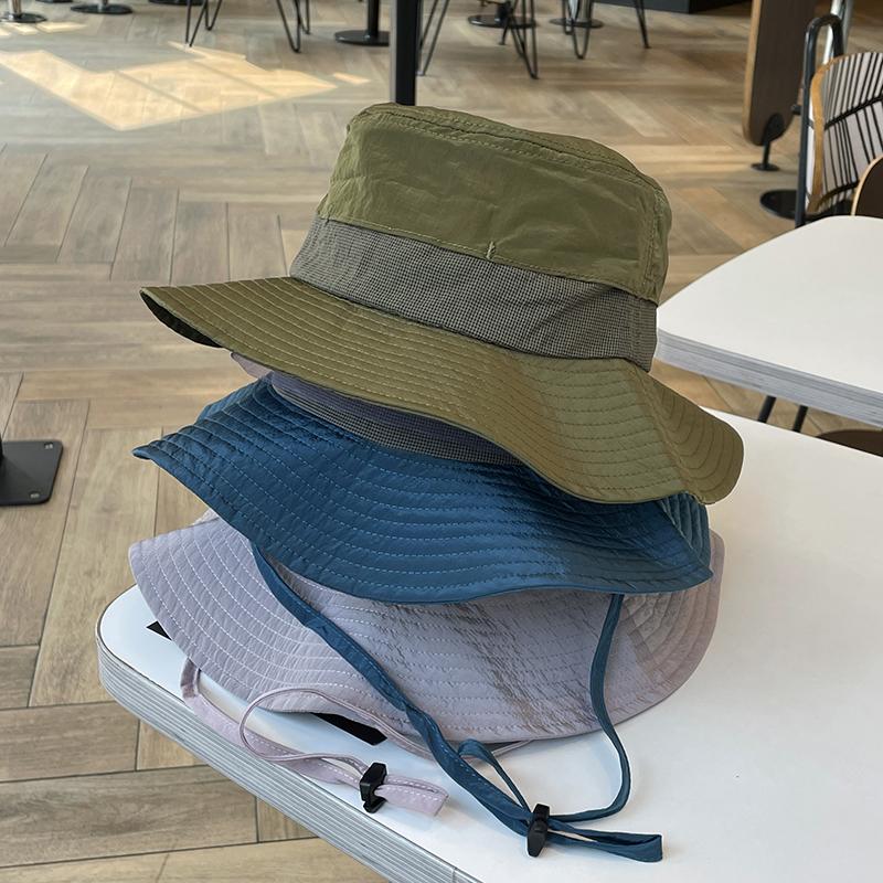 Summer Functional Wind Quick-drying Thin Bucket Hat Women Opening Breathable Sun Hat Outdoor Camping Mountaineering Sun Hat Men