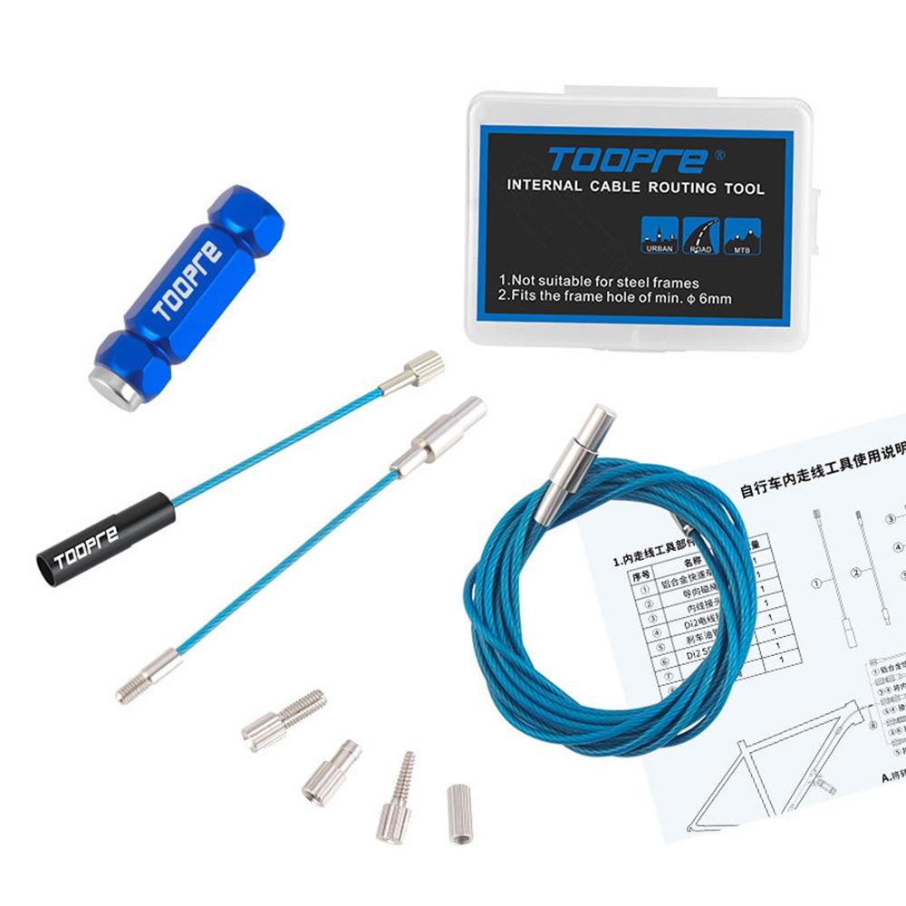 

Black Blue Inner Wire Install Guide Tool Stainless Steel Aluminum Alloy Internal Cable Routing Kit With Storage Box Repair Tools