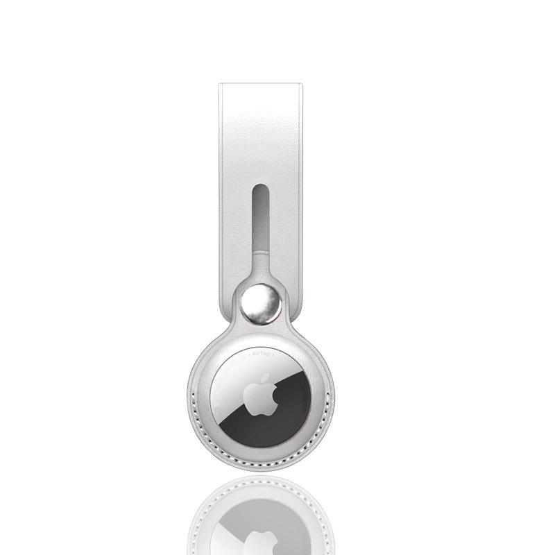 Apple AirTag Pet Tracker Protective Case with PU Leather and Finger Ring Buckle for Elderly - Anti-Lost Device