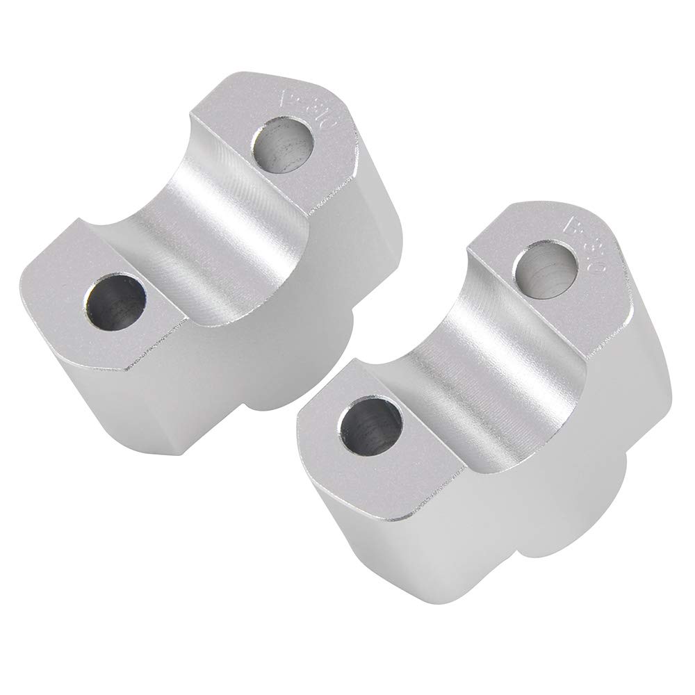 YIBO 30mm Handlebar Riser Mount Clamp for G310R G310GS G 310R 310GS 2017 2018 2019 Motorcycle Elevador De Manillar (Silver)